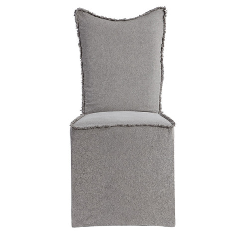 Narissa Armless Chairs, Set Of 2 in Gray Linen (52|234622)