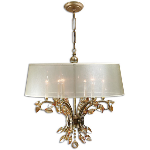 Alenya Six Light Chandelier in Burnished Gold Metal (52|21246)