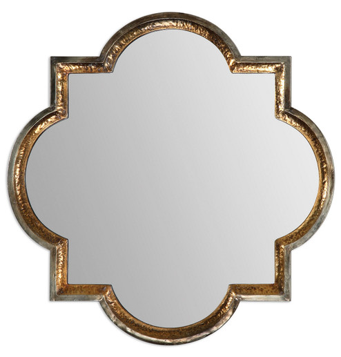 Lourosa Mirror in Antiqued Gold And Oxidized Silver Champagne (52|12862)