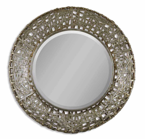 Alita Mirror in Antiqued Silver w/Black (52|11603B)