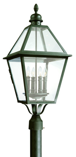 Townsend Four Light Post Lantern in Textured Black (67|P9626TBK)