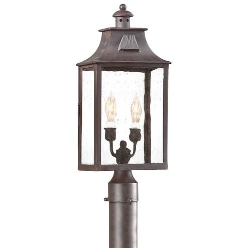 Newton Two Light Post Lantern in Soft Off Black (67|P9003SFB)