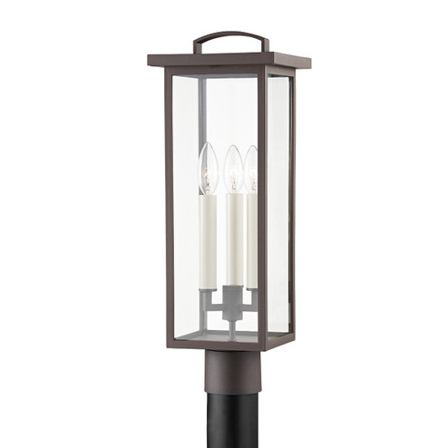 Eden Three Light Outdoor Post Mount in Textured Bronze (67|P7524TBZ)