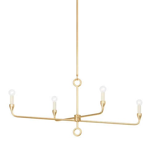 Orson Four Light Island Pendant in Vintage Gold Leaf (67|F9544VGL)