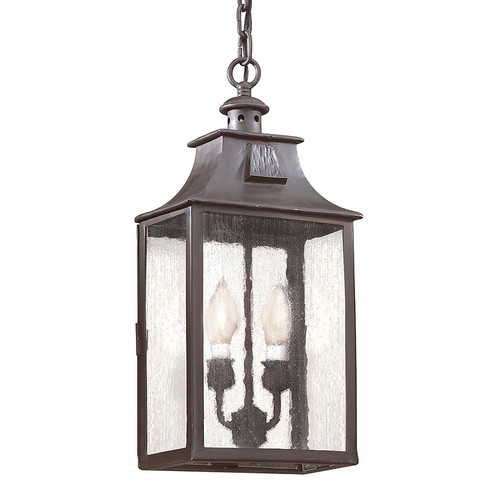 Newton Two Light Hanging Lantern in Soft Off Black (67|F9004SFB)