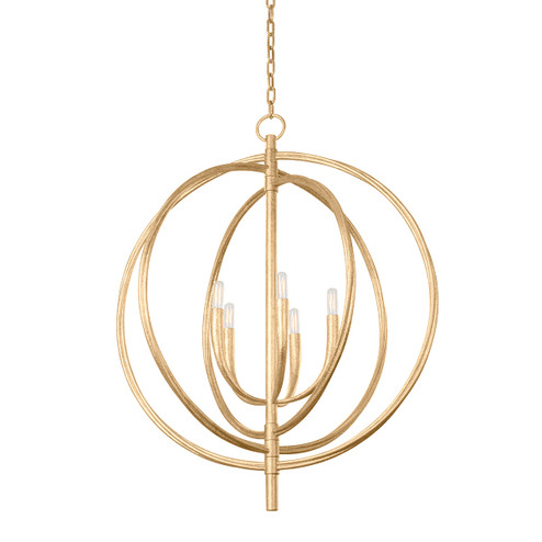 Fillea Five Light Pendant in Vintage Gold Leaf (67|F8830VGL)