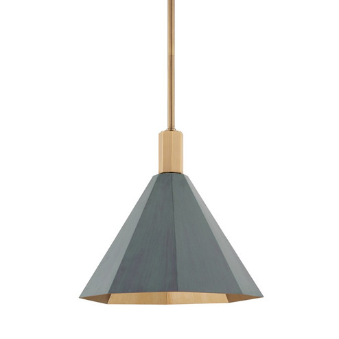 Huntley One Light Pendant in Patina Brass (67|F8315PBRVER)