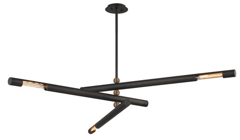 Hendrix Three Light Chandelier in Bronze (67|F6886BRZPBR)