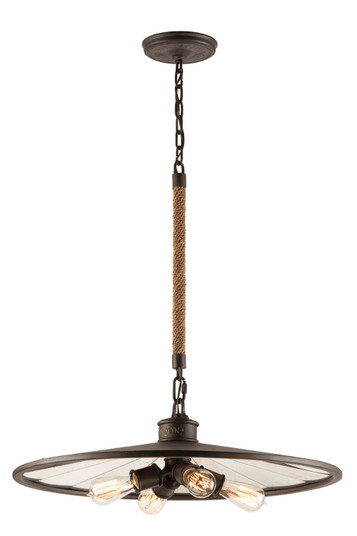 Brooklyn Four Light Chandelier in Heritage Bronze (67|F3146HBZ)