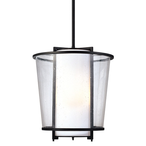 Bennington Three Light Pendant in Textured Black (67|F1358TBK)