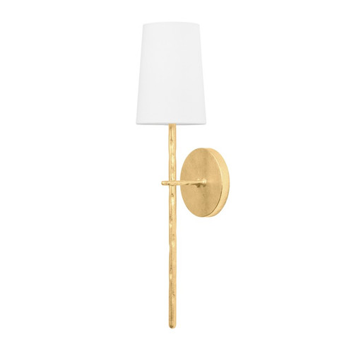 River One Light Wall Sconce in Vintage Gold Leaf (67|B8827VGL)