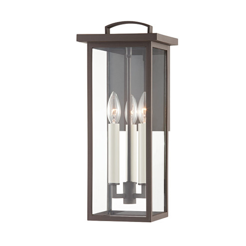 Eden Three Light Outdoor Wall Sconce in Textured Bronze (67|B7522TBZ)
