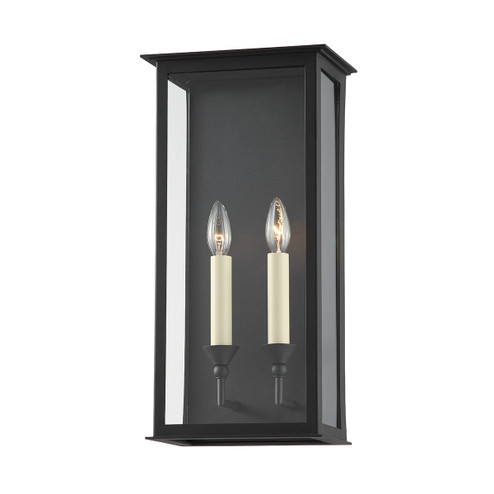 Chauncey Two Light Outdoor Wall Sconce in Textured Black (67|B6992TBK)