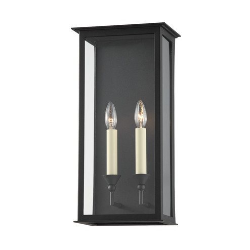 Chauncey Two Light Outdoor Wall Sconce in Textured Black (67|B6992TBK)