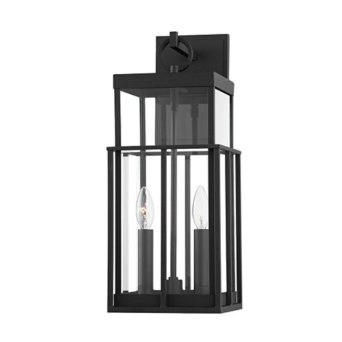 Longport Two Light Outdoor Wall Sconce in Textured Black (67|B6482TBK)