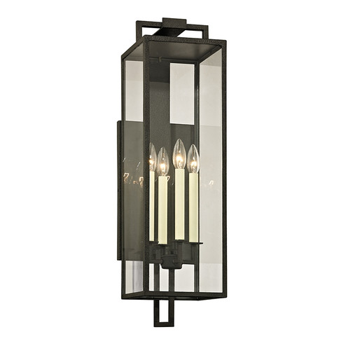Beckham Four Light Wall Lantern in Forged Iron (67|B6383FOR)
