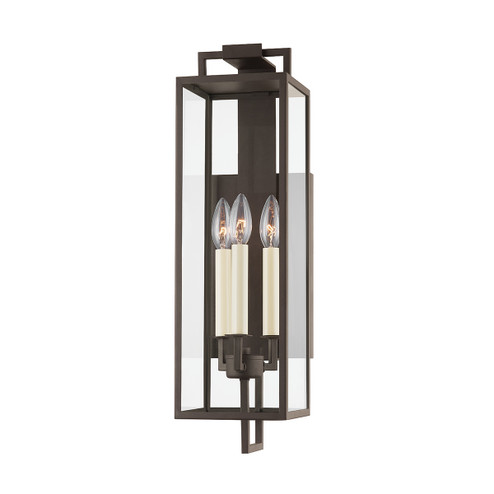 Beckham Three Light Outdoor Wall Sconce in Textured Bronze (67|B6382TBZ)