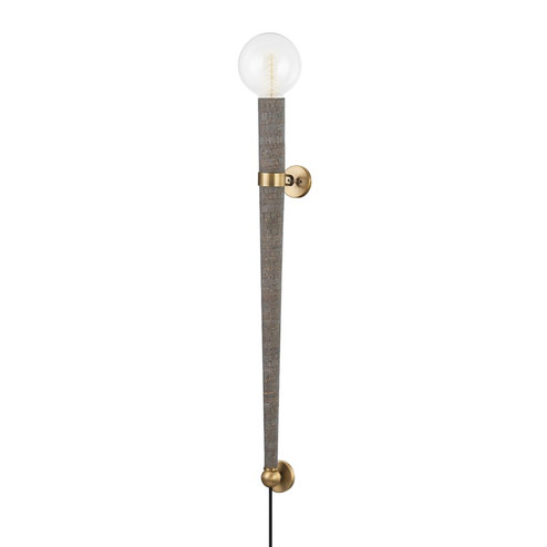 Rufus One Light Wall Sconce in Patina Brass (67|B6036PBR)