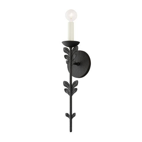 Florian One Light Wall Sconce in Black Iron (67|B4411BI)