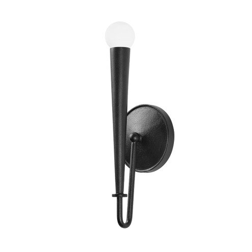 Alder One Light Wall Sconce in Forged Iron (67|B4014FOR)