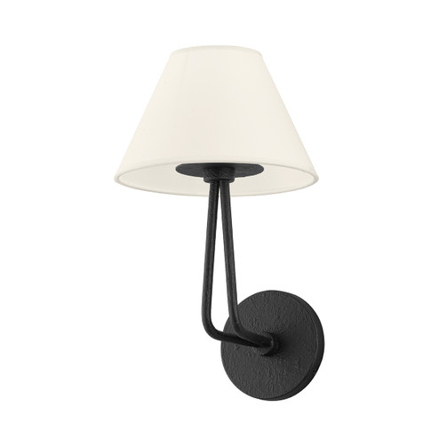 Ozias One Light Wall Sconce in Black Iron (67|B2502BI)