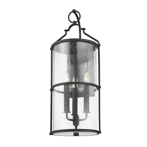 Burbank Three Light Outdoor Wall Sconce in Textured Black (67|B1313TBK)