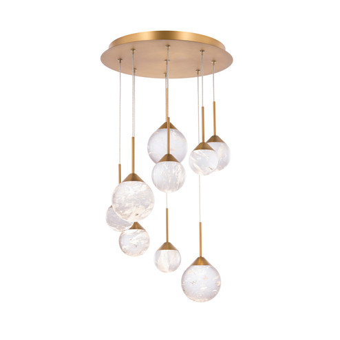 Quest LED Pendant in Aged Brass (529|BPD40209AB)