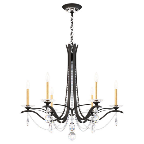 Vesca Six Light Chandelier in Black (53|VA8336N51H)