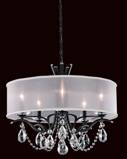 Vesca Five Light Chandelier in Ferro Black (53|VA8305N59R2)