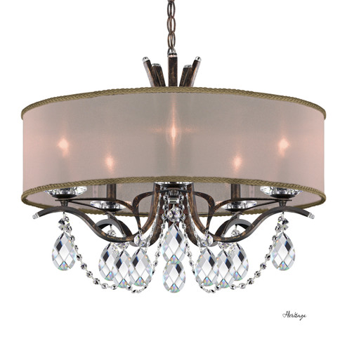 Vesca Five Light Chandelier in Ferro Black (53|VA8305N59H1)