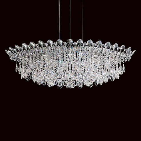 Trilliane Strands Eight Light Pendant in Polished Stainless Steel (53|TR4811N401H)
