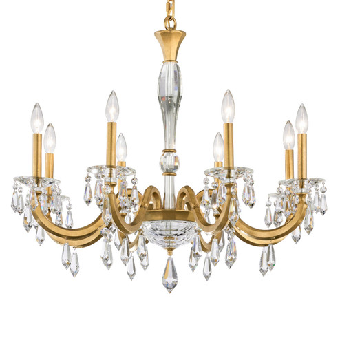Napoli Eight Light Chandelier in Heirloom Gold (53|S7608N22R)