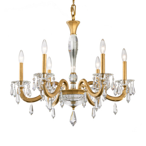 Napoli Six Light Chandelier in Heirloom Gold (53|S7606N22R)