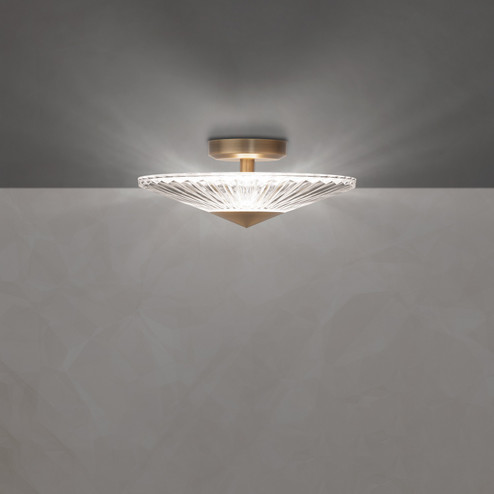 Origami LED Semi-Flush Mount in Aged Brass (53|S7216700H)