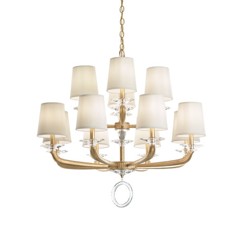 Emilea 12 Light Chandelier in French Gold (53|MA1012N26O)