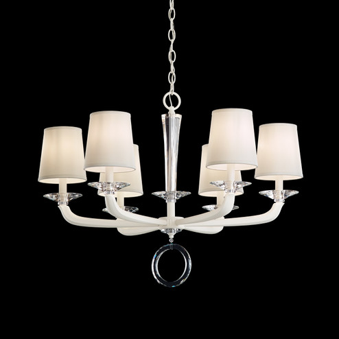Emilea Six Light Chandelier in Jet Black (53|MA1006N55O)