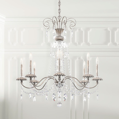 Helenia Eight Light Chandelier in Heirloom Silver (53|AT1008N44H)