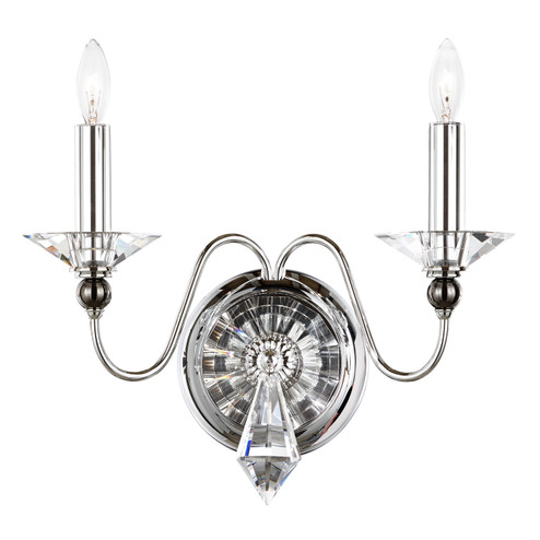 Jasmine Two Light Wall Sconce in Polished Silver (53|967240CL)