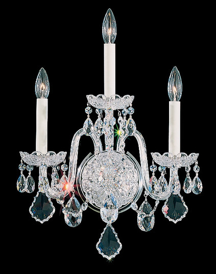 Olde World Three Light Wall Sconce in Polished Silver (53|680840H)