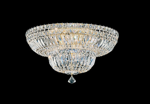 Petit Crystal Deluxe Nine Light Semi-Flush Mount in Aurelia (53|5894211O)