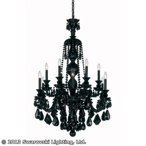 Hamilton Black 12 Light Chandelier in Jet Black (53|5708BK)
