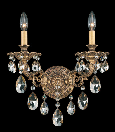 Milano Two Light Wall Sconce in French Gold (53|564226R)