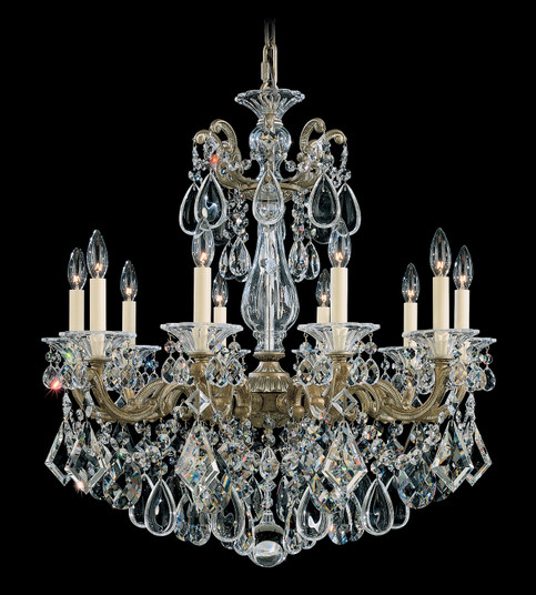 La Scala Ten Light Chandelier in Etruscan Gold (53|507423)