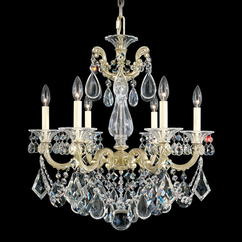 La Scala Six Light Chandelier in Antique Silver (53|507248)