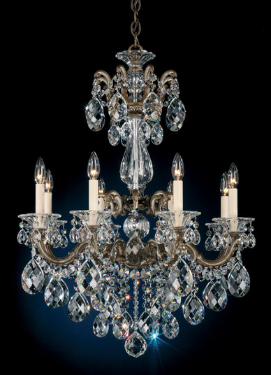 La Scala Eight Light Chandelier in Heirloom Gold (53|500722R)
