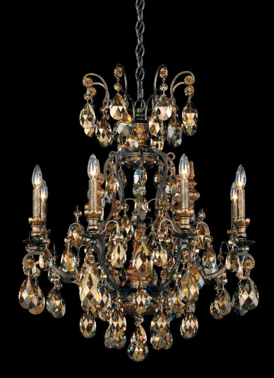 Renaissance Nine Light Chandelier in Antique Silver (53|377148S)