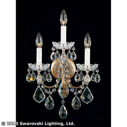 New Orleans Three Light Wall Sconce in French Gold (53|365226H)