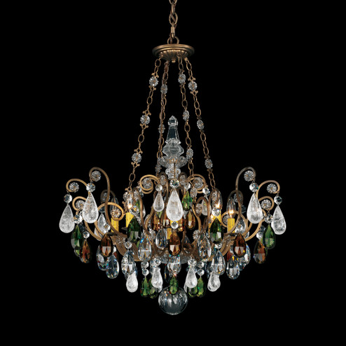 Renaissance Rock Crystal Eight Light Pendant in French Gold (53|358726OS)