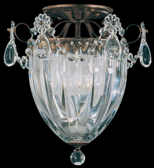 Bagatelle Three Light Semi-Flush Mount in Heirloom Bronze (53|124276R)