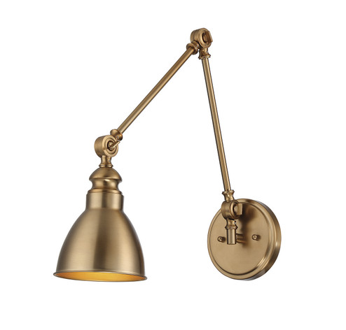 Dakota One Light Wall Sconce in Warm Brass (51|99601322)